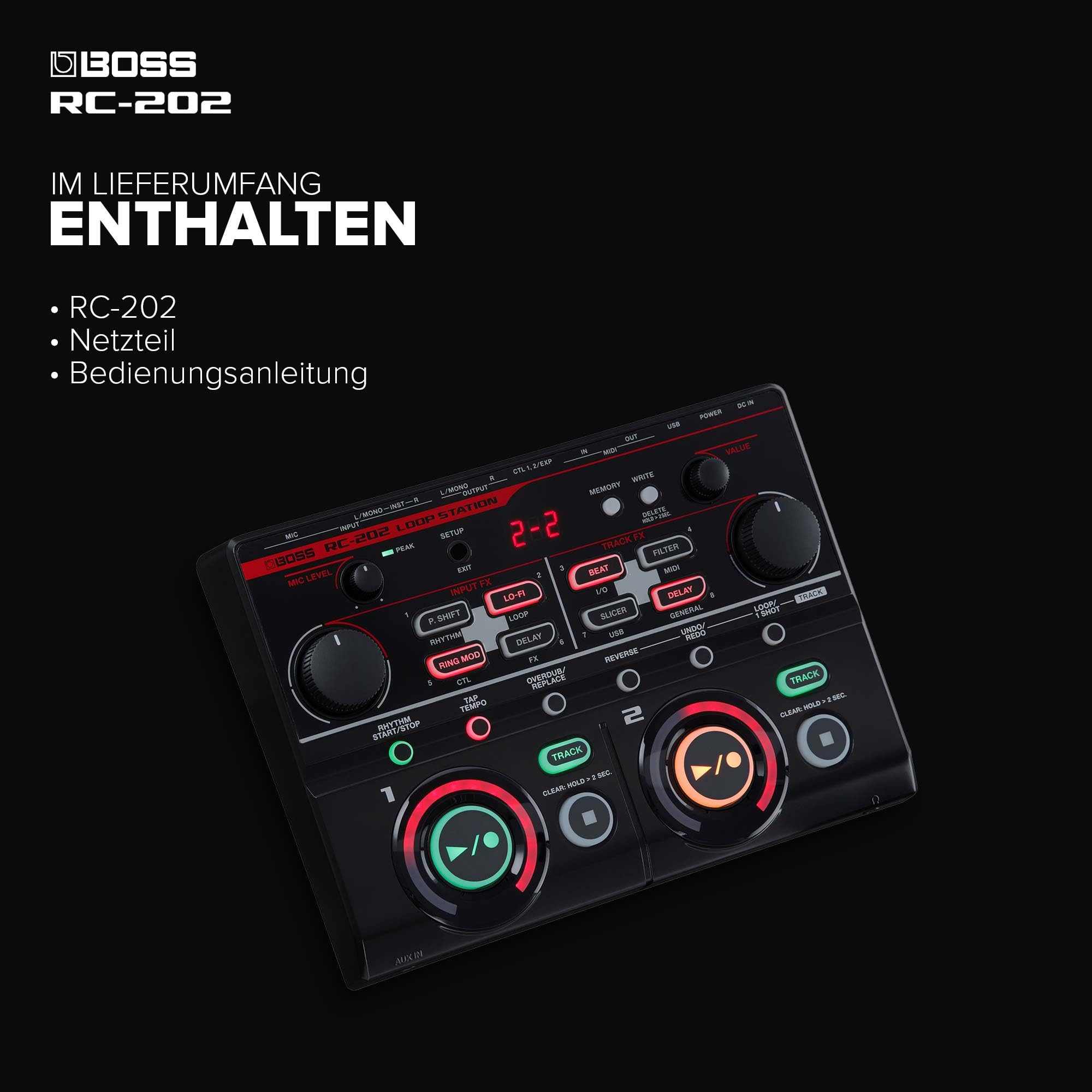 DJ機材 BOSS RC-202 BOSS RC-202 Loop Station | Fingertip-Looper für progressive